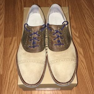 Men’s Cole Haan Air Franklin Suede Saddle Shoes.